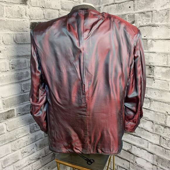 Vintage Union Made Harry Rosen Black White Wool Blazer Sport Coat - Picture 8 of 16